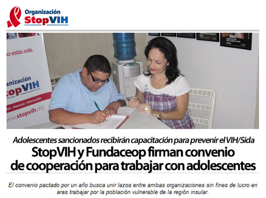 Adolescentes sancionados se capacitaran para prevenir el VIH